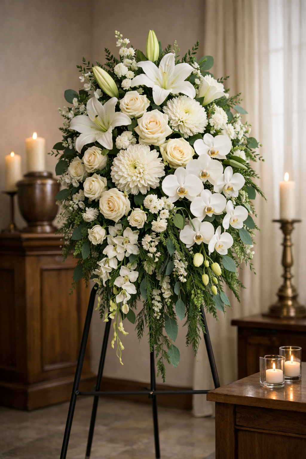 Ivory Remembrance Wreath